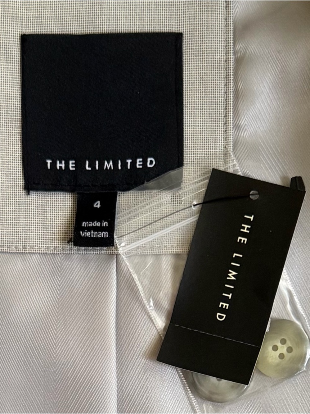 The Limited Light Grey Blazer Jacket and Drew Fit Flare Pants Size 4 - Picture 4 of 12